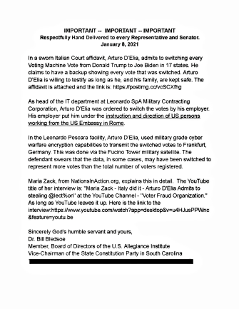 January 8, 2021 First Smoking Gun